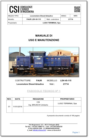 Manuali di uso e manutenzione ferroviari