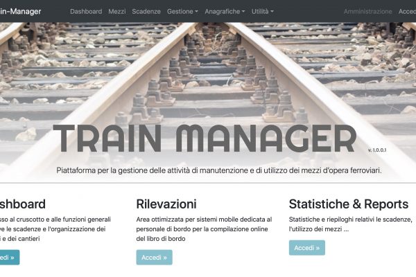 SW per la gestione di mezzi ferroviari